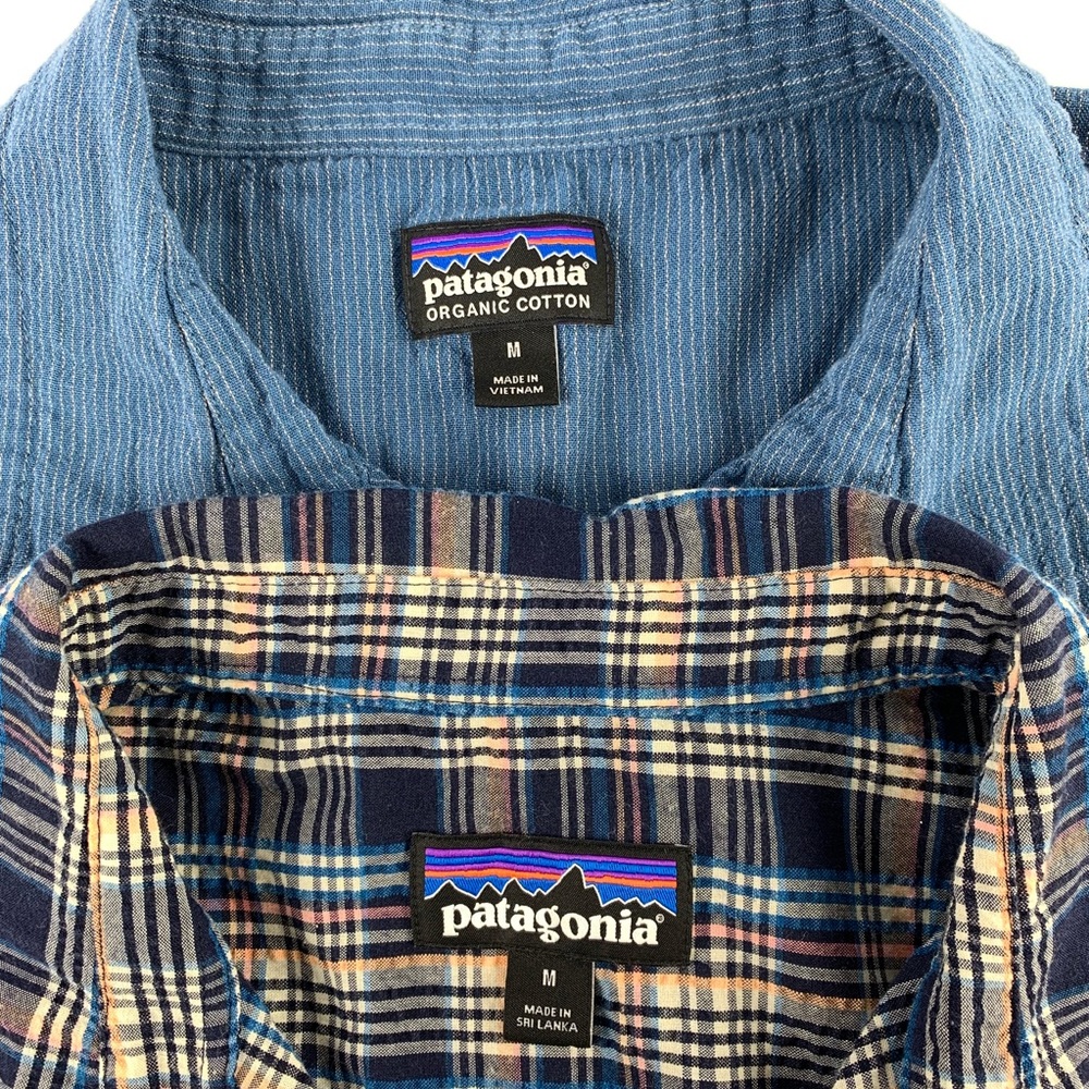 Patagonia Mens Button Down Shirt Med LOT of 2